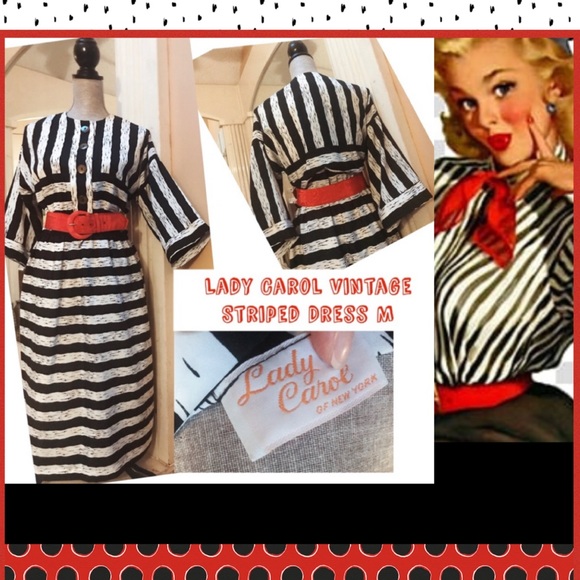 Vintage Dresses & Skirts - ♥️Vintage Lady Carol Half Kimono Sleeve Dress M♥️